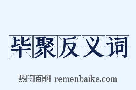 毕聚反义词是什么意思的图片